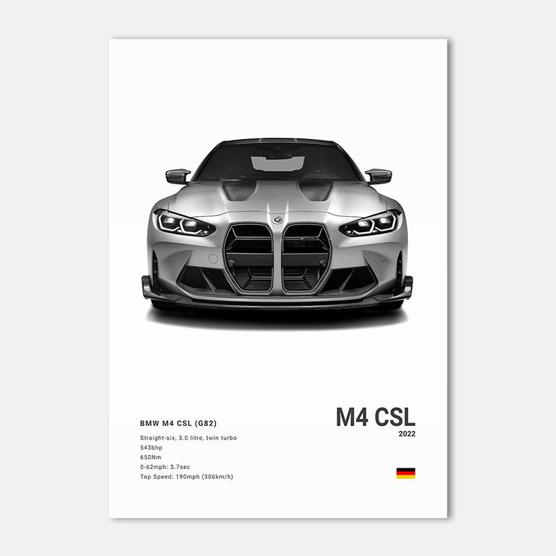 Berühmte Autos Super Sport Wandkunst Druck Poster M4 P1 DIVO STO SVJ Dekoration Wandbild Moderne Heimdekoration Geburtstagsgeschenk Ungerahmt