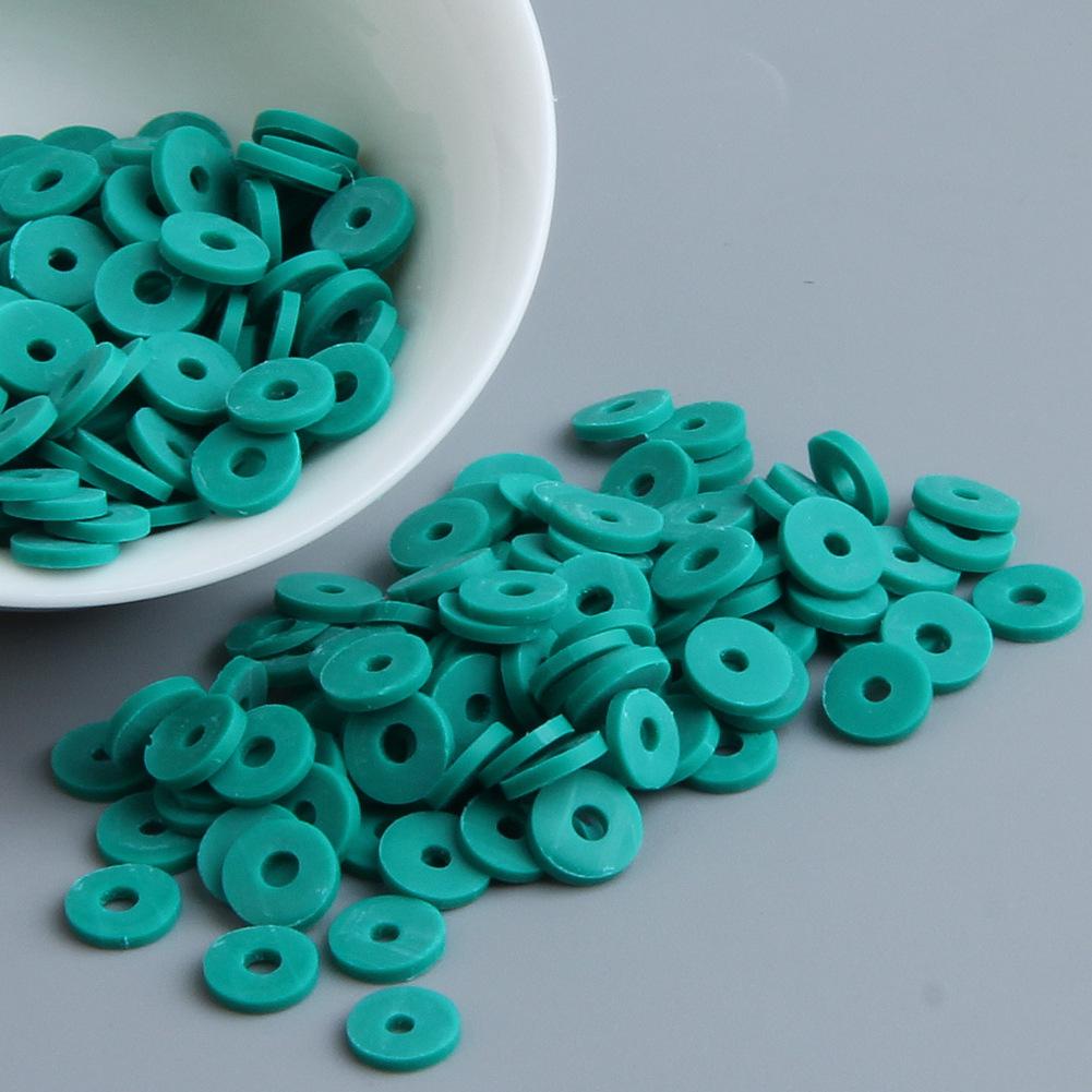 10g DIY Solid Color Polymer Clay Beads for Bracelets & Necklaces - Handmade Spacer Beads