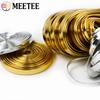 5Meters 5-15mm Meetee Mirror PU Leather Cord Gold Silver Ribbon Rope for Necklace Jewelry Decoration Craft Sewing Accessories