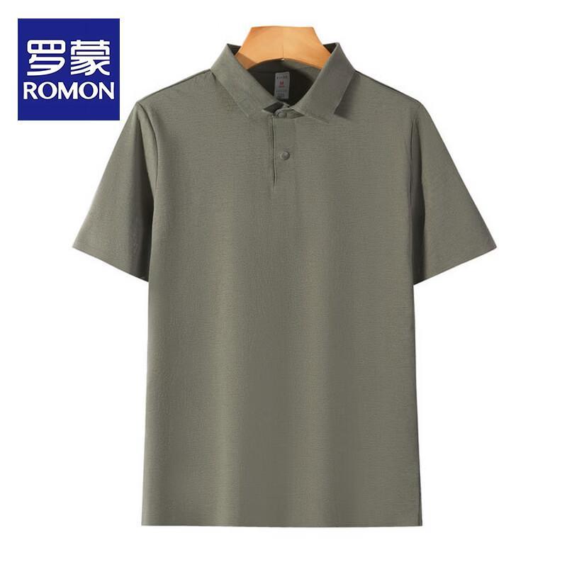 ROMON Men s Quick-Dry Ice Silk Polo Shirt 2XL