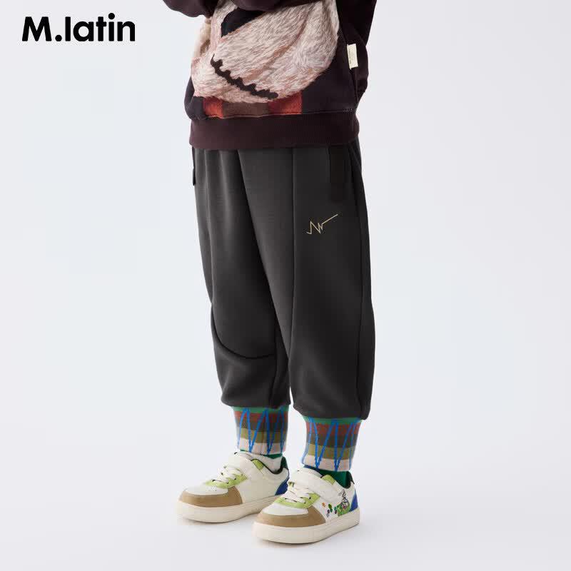 M.Latin Kids' 2025 Winter Fleece-Lined Hug Beast Carrot Pants