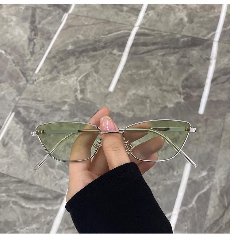 

Women s Lightweight Square-framed Sunglasses Advanced Vintage Fashion Wear Take Ultraviolet-proof Decorative Glasses зеленый цвет-серебро