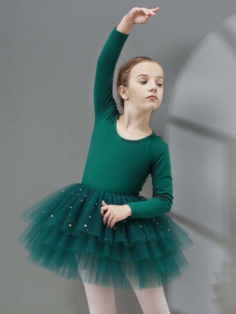 Children's Ballet Dance Costume - Princess Star Print Leotard