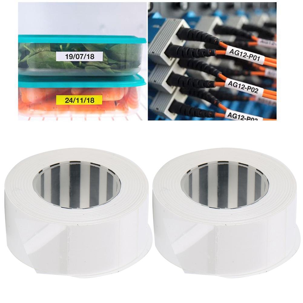 2Pcs Print Label Tape Cute Ribbon Thermal Paper for KINGJIM/TEPRA LR5C Labeler(EQT15W)