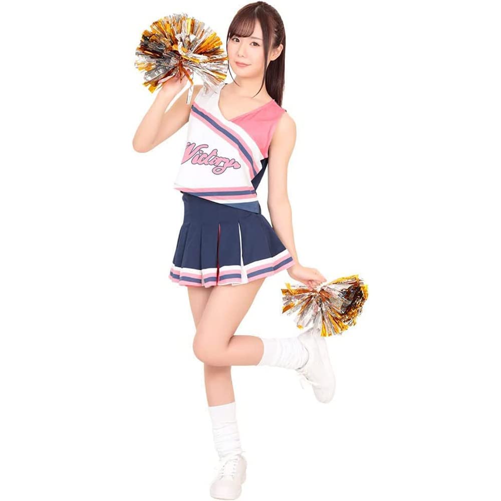 Liebliches Cheerleader Pink Größe Cosplay Kostüm A&TCollection Uniform, M, Damen