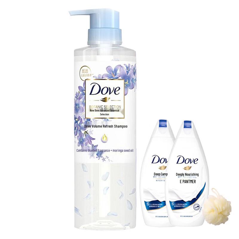 Dove Botanical Shampoo & Body Wash Set