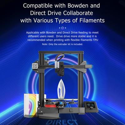 Creality Κιτ Εξωθητή Αξεσουάρ 3D Εκτυπωτή Υποστήριξη Bowden και Άμεσης Κίνησης με Ευέλικτο