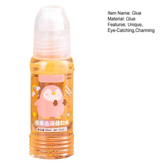 Safe Liquid Glue for Kids Art Classes And Crafts Strong Adhesion Handmade Craft Glue with Precise No-Spill Applicator Cute Penguin