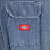 Dickies 90s Old Herringbone Long Sleeve Work All-in-One Jumpsuit L Navy Men's Used