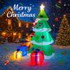 6.89FT Christmas Inflatable Toys LED Lit Xmas Tree Set Santa Claus Dog Gifts Box Supplies Ornament Festive Gift Xmas Yard Decor
