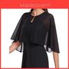 Summer Womens Chiffon Short Wrap Shawl With Single Button For Sun Protection And Bridal Accessories