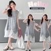 Girl's Sleeveless Plaid Dress