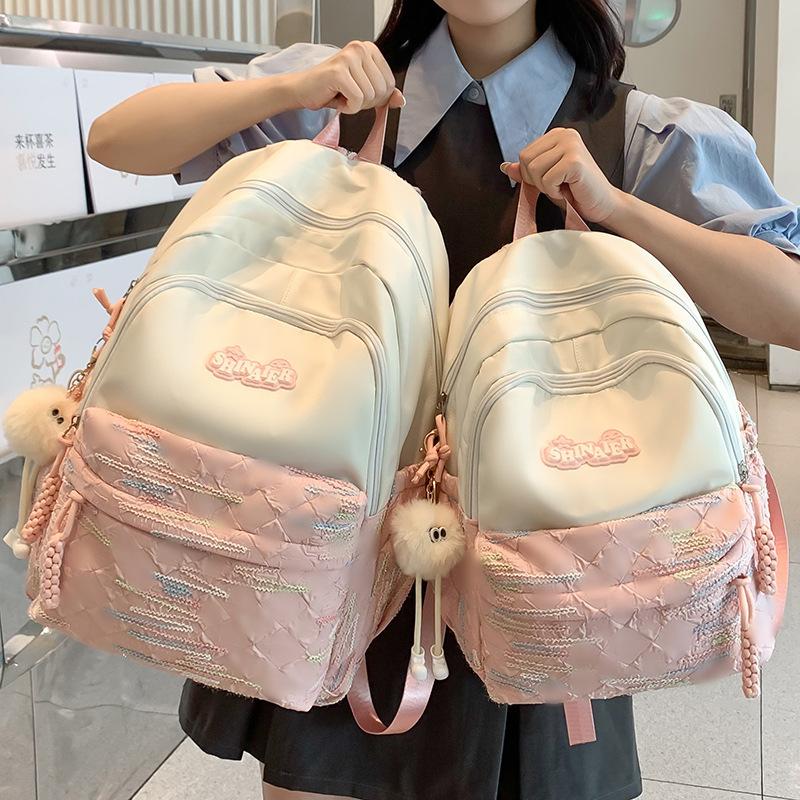 

Children s Schoolbags Elementary School Students First Grade Girls Junior High School Students Plaid Kindergarten Small Backpack
