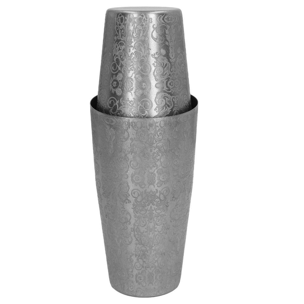 2 Piece Set Weighted Tins Boston Shaker Metal Drink Mixer Vintage Cocktail Shaker Set Bar Mixing