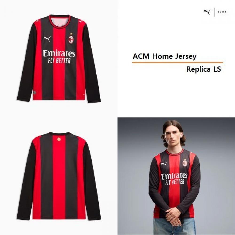 Puma Men Ac Milan 26 27 Home Jersey Replica Ls 784122 01 01 red/M