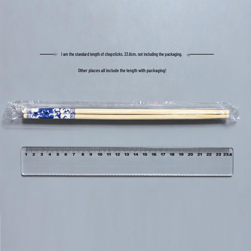Yicang Blue & White Porcelain Disposable Bamboo Chopsticks