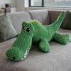 Pet Chew-Resistant Plush Interactive Toy with Sound, Dinosaur Shape, Crocodile, Suitable for Large, Medium, and Small Pets Like Cats and Dogs, Double