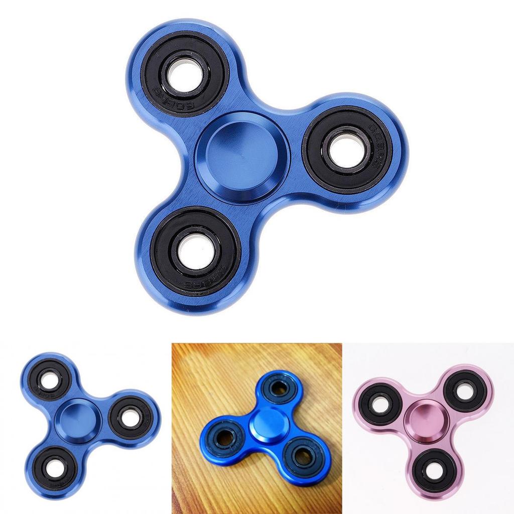 Premium Aluminum Alloy Tri-spinner Silent Bearing Metal Fidget Toy Stress Relief