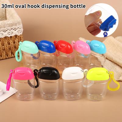 30Ml Portable Refillable Bottles With Hook Hand Sanitizer Alcohol Cosmetics Container Outdoor Mini Soap Dispenser Container