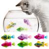 Juguete eléctrico interactivo para gatos, juguete de agua para gatos para juegos en interiores, Robot de natación, pez de juguete para gatos y perros con luz LED, juguetes para mascotas