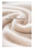 Women's V-Neck Seamless Cashmere Sweater: Brushed Finish, Long Sleeve, Solid Color