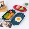 1PC Plastic Dinner Plate - Multipurpose Flat Tray for Home Hot Pot Restaurant BBQ Dumpling Veggie