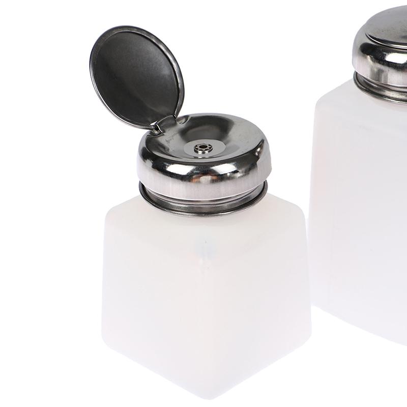 Empty Pump Dispenser Nail Polish Remover Bottle Nail Art Clean Acetone Bottles