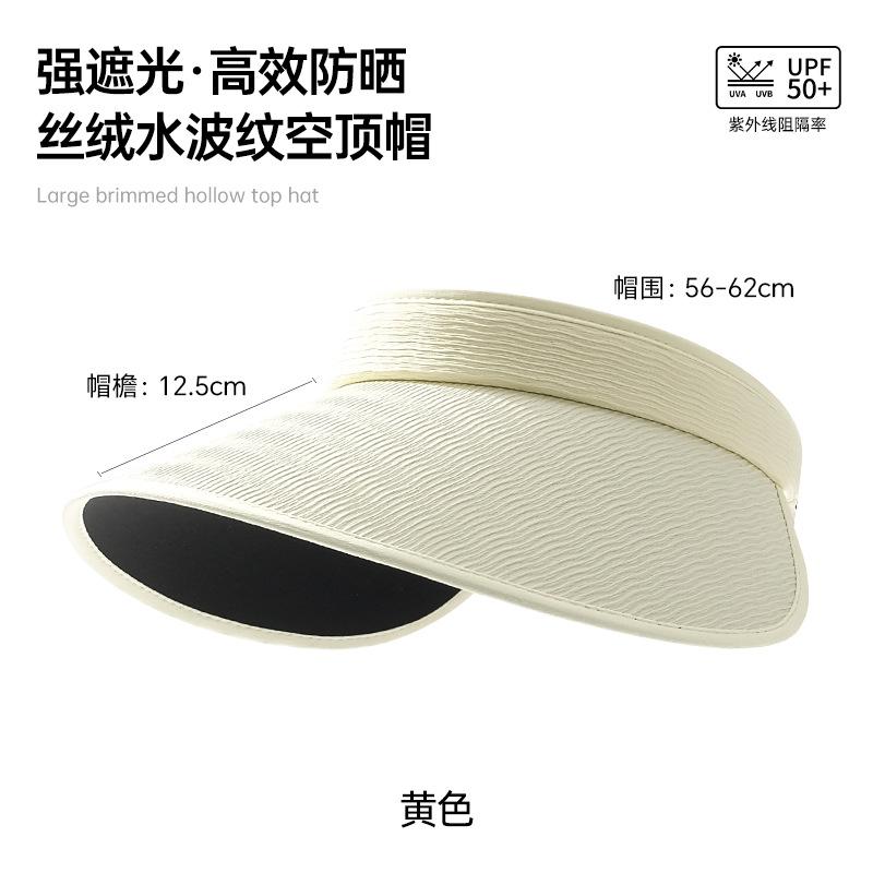 

Новая пустая шляпа-цилиндр, летняя женская шляпа от солнца, легкая и с защитой от ультрафиолета, солнцезащитная шляпа с передовым чувством, женская с широкими полями Complimentary windbreak rope