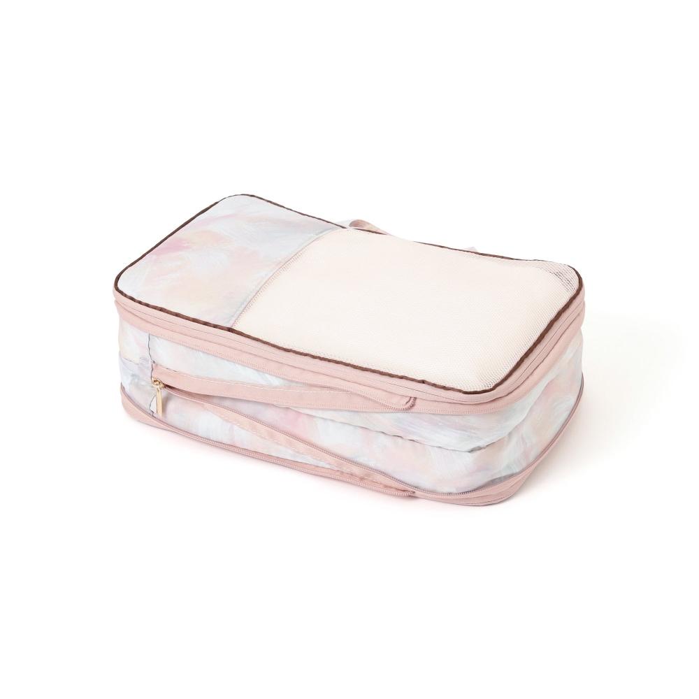 

Franc Franc Japan Modern Pallet CompreSSion Organizer S Brown X Pink