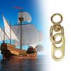 3 Pieces Brass Boat Flag Hooks Proof Marine Hardware for Harsh Environments Easy Mounting Flag Holders