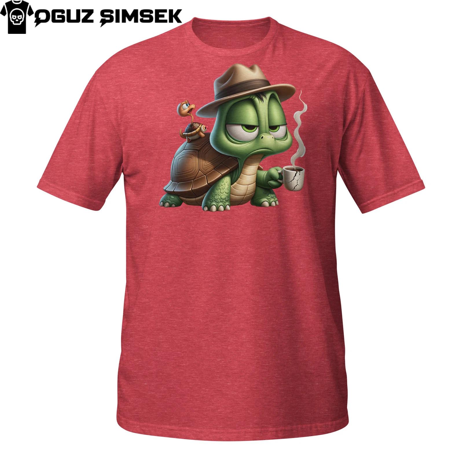Grumpy Turtle T-Shirt Mens Womens Tees Top | Coffee Lover Slow Mood | Don’t Rush Me Tee Unisex Shirt M