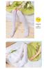 Plus Size White Dance Socks with Butterfly Gusset - Cat Paw Design for Practice and Students