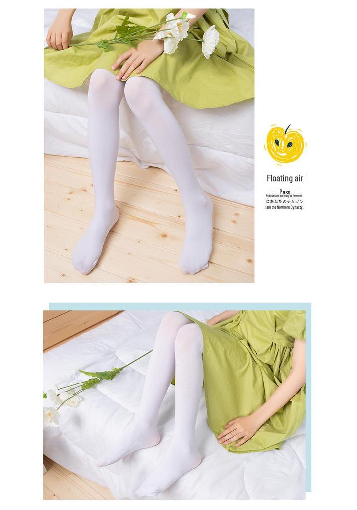 Plus Size White Dance Socks with Butterfly Gusset - Cat Paw Design for Practice and Students