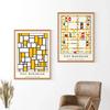 Piet Mondrian Exhibition Poster Modern Abstract Geometric Wall  Prints Canvas  Nordic Pictures For Living Room Decor