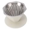 Pour Over Coffee Dripper 304 Stainless Steel Double Layer Octagonal Metal Cone Coffee Maker Filter for Home Travel  