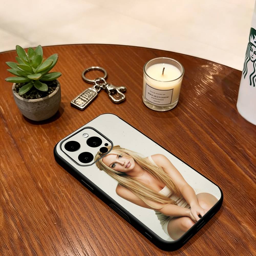 Britney Spears Phone Case Soft Silicone black For IPhone 17 16 15 14 13 12 11 X XR Plus Pro Max Plus