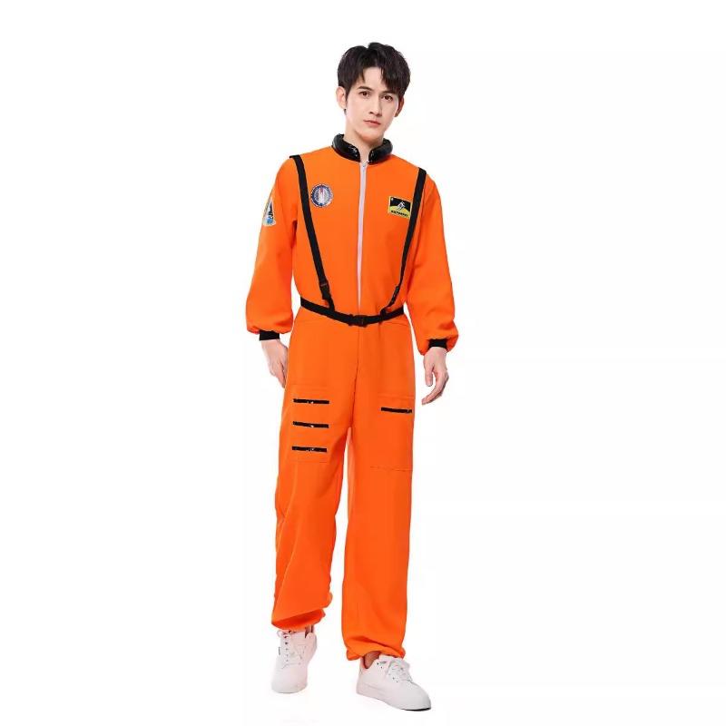 Wandering Earth Pilot Astronaut Orange One-piece Space Suit Adult Stage Performance Costume