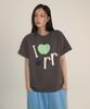RONRON I Rr Applique Basic Fit T Shirt Charcoal