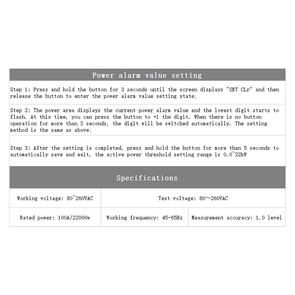 PZEM-022 100A Battery Tester Voltmeter Ammeter Power Voltage Current Impedance Capacity Energy Time Meter Monitor Built-in Shunt