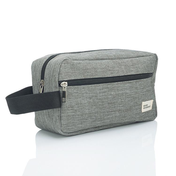 Mens Travel Cosmetic Bag With Sealed Nylon Material For Outdoor And Bathroom Storage