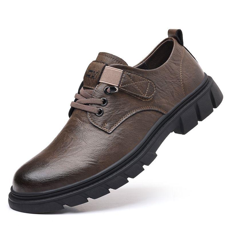 

Men S Leather Shoes Breathable Casual Shoes Men S British Style Workwear Shoes Anti Slip Soft Soled Leather Shoes 44