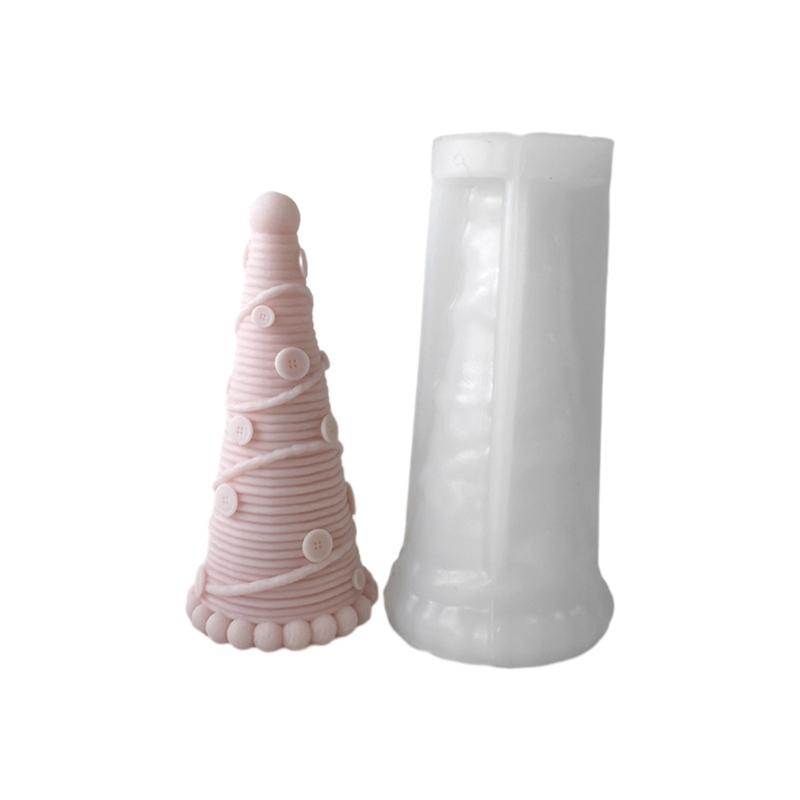 Tree Shaped Silicone Candle Mold Christmas Tree Resin Mold 3D Ornament Mould Handmade-Soap Epoxy Molds Home Decor