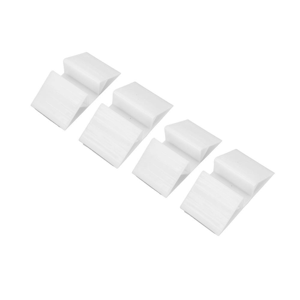 4pcs Triangle Shaped Playpen Fixing Clip Thick Build Solid Structure Gate Base Bracket Tight Connection Non Slip Surface