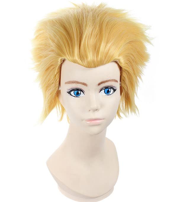 Cosplay Gilgamesh Light Wig, Style, Gold, Spiky, Slicked-Back Hair, Fate/stay night/Fate/Zero [Kosuneko]