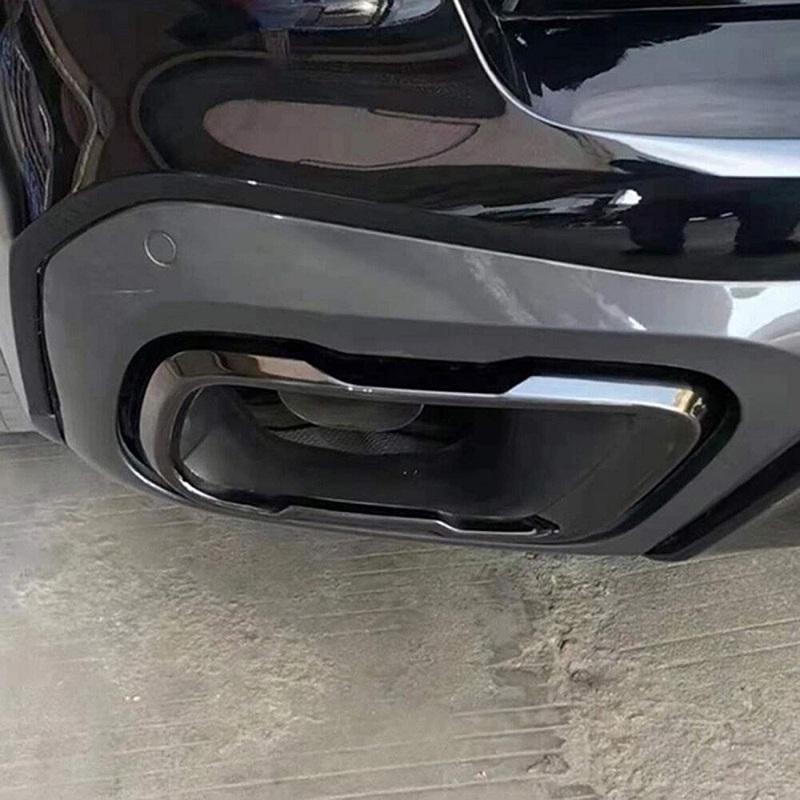 For BMW X5 F15 G05 X6 F16 X7 G07 2014- M Sport Version Car Pipe Throat Exhaust Outputs Tail Frame Trim Cover Car Accessories