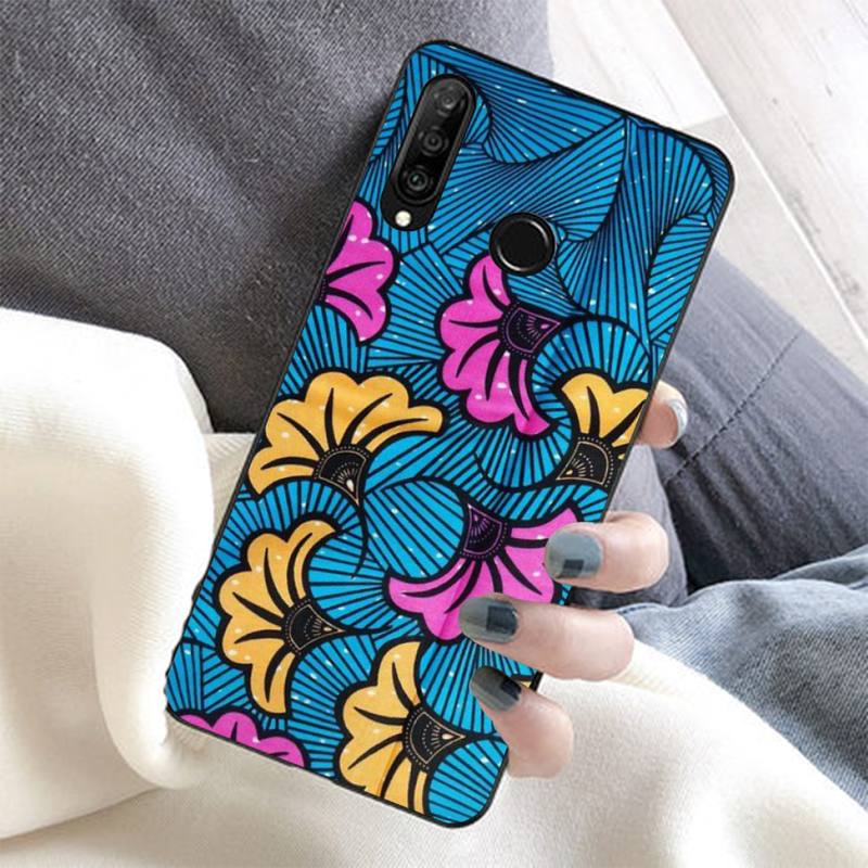 African Wax Fabric Phone Case for Huawei Honor 10 i 8X C 5A 20 9 10 30 lite pro Voew 10 20 V30