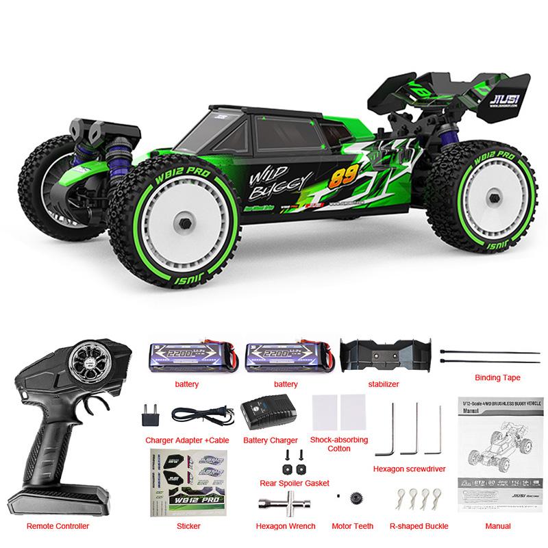 1:12 80km/h JIUSI WB12 PRO Rc Car 4WD Off Road Racing Car 2.4G Remote Control Car Competitive Toys Drift Cars For Boys Gift