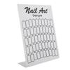 50Pcs Nail Art False Tips Chart Display Board   Nailtips Polish Gel Color Card (White)