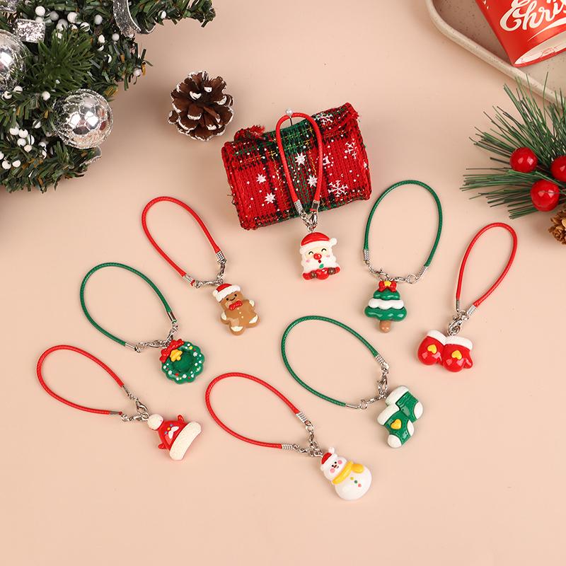 1/12 Dollhouse Mini Christmas Tree Pendant Dollhouse Xmas Scene Hanging Decoration Dolls House Accessories Pretend Play Toys