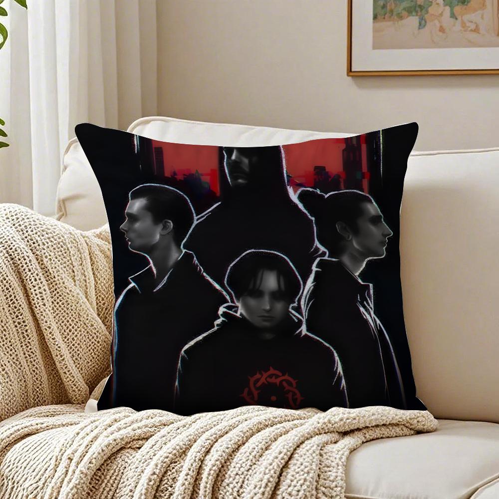 

band dark BBad OOmens Cushion Cover Pillowcase Antidustmite living Room Sofa Decor Cushion Room 30X30cm